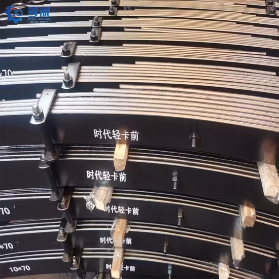 Professional Flat Auto Spare Parts Conventional Leaf Spring for Heavy Truck Suspension