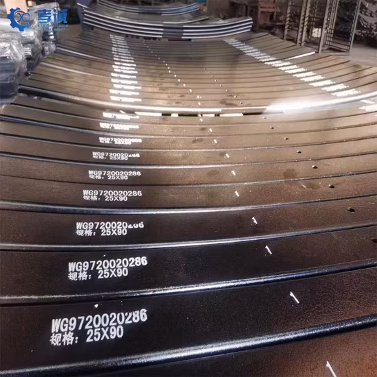 Professional Flat Auto Spare Parts Conventional Leaf Spring for Heavy Truck Suspension