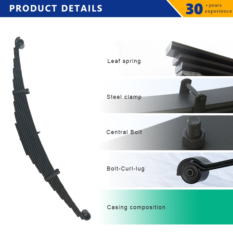 Professional Auto Spare Parts Conventional Leaf Spring for Heavy Truck Suspension
